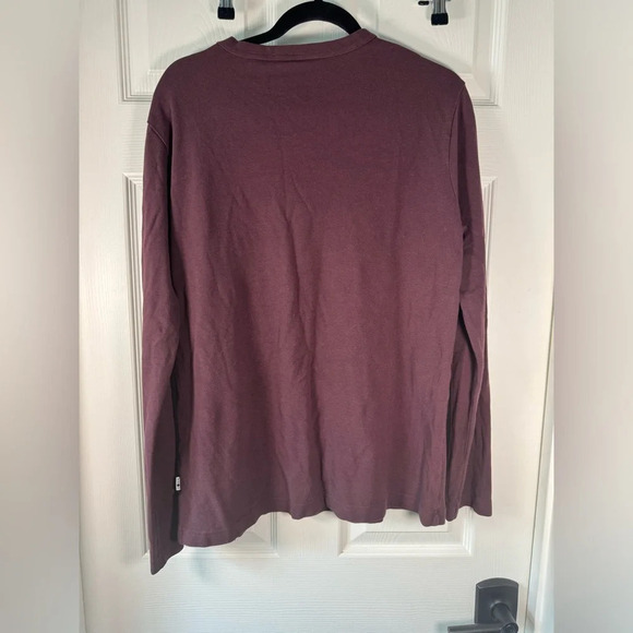 NN.07 No Nationality Cliff Lyocell blend Tee Wine Burgundy Men’s Size X-Large - Picture 6 of 6